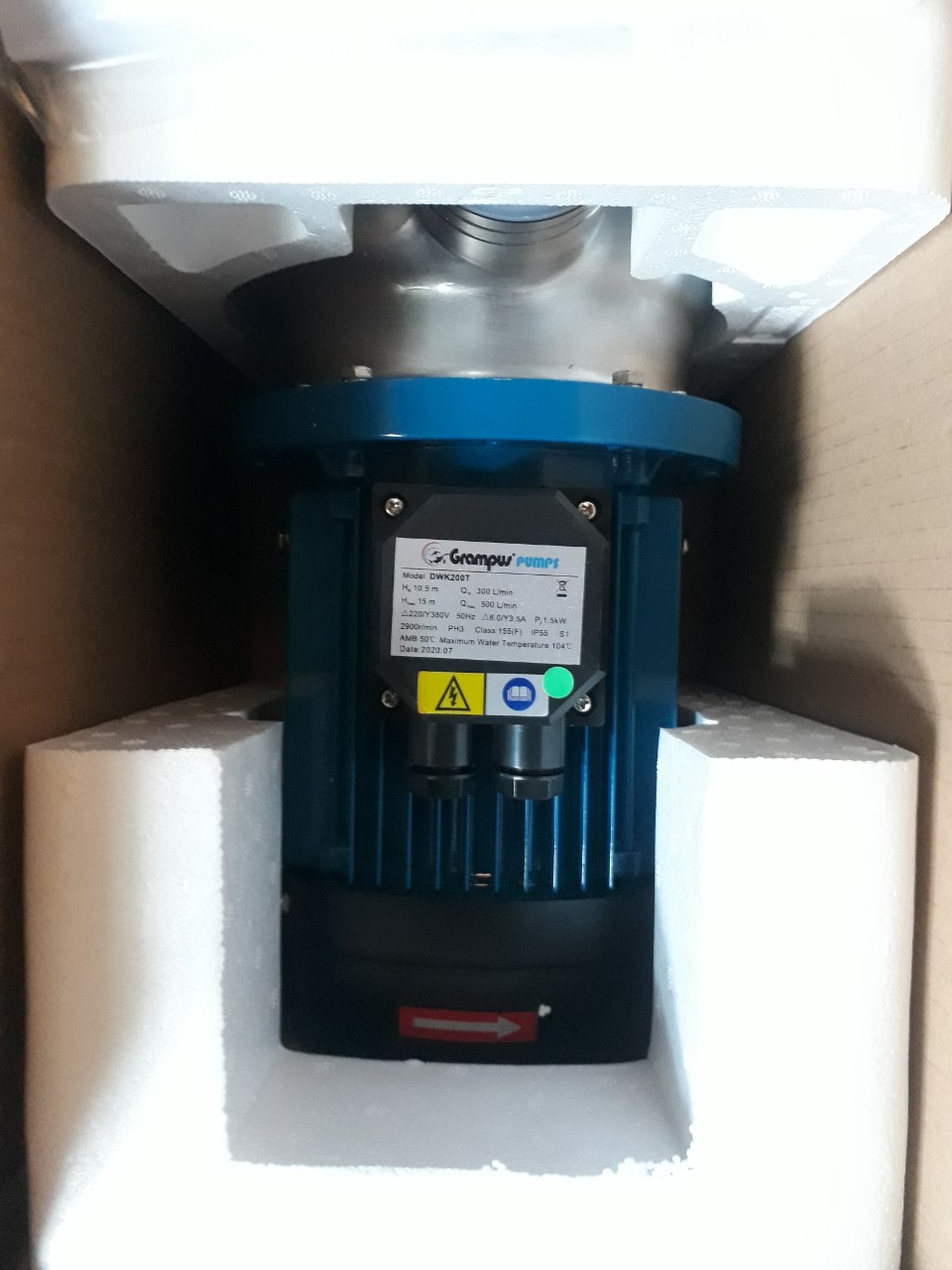 Bơm ly tâm cánh hở inox Grampus Bơm ly tâm cánh hở inox Grampus