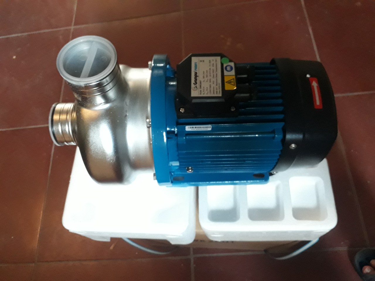 Bơm ly tâm cánh hở inox Grampus Bơm ly tâm cánh hở inox Grampus