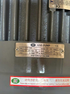 Máy bơm ly tâm trục ngang đầu gang GSD